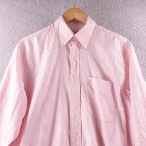 Ben Silver Charleston Fine Shirtings Men Pink White Shirt 16-34 Made in Canada
